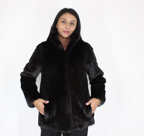  Black mink jacket