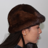 Brown Mink hat