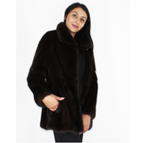 Black mink jacket