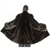 Ranch mink pat jacket with mink trimming
