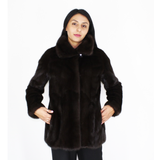 Black mink jacket