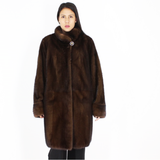 Demi-buff mink coat