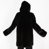 Blackglama ¾ coat with hood