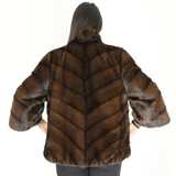 Demi-buff mink jacket