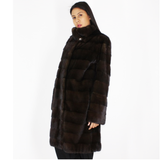 Demi-buff mink coat