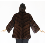 Demi-buff mink jacket