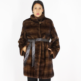 Demi-buff mink coat