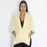 Ivory mink stole