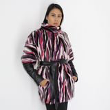 Multi-colored mink vest