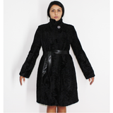 Astrakhan black coat