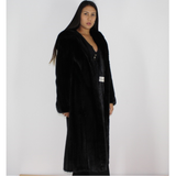 Black mink coat