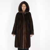 Demi-buff mink coat