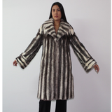 Black-cross mink coat