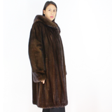 Demi-buff mink coat