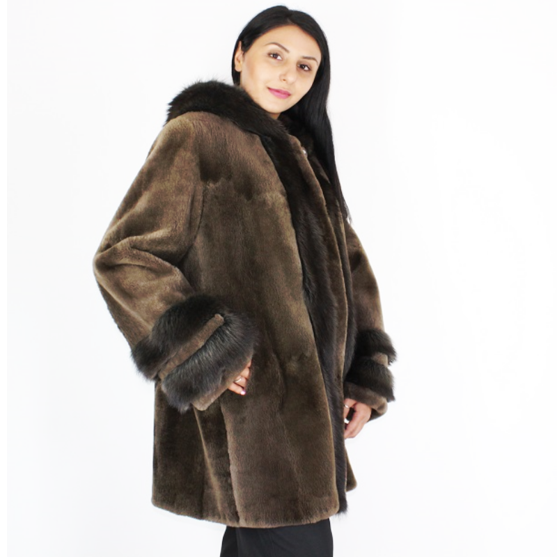 Shaved beaver coat sales