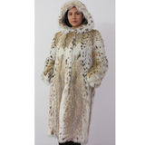Lynx coat with hood