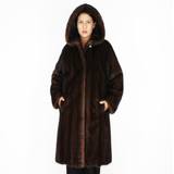 Demi-buff mink coat