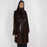 Demi-buff mink pat coat