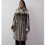 Black-cross mink coat