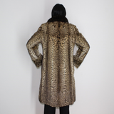 Libya cat with mink collar coat