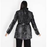 Astrakhan grey anthracite jacket