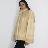 Pearl mink jacket