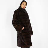 Demi-buff mink coat