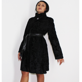 Astrakhan black coat