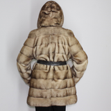 Sahara mink jacket with hood