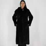 Black mink coat
