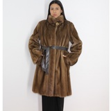 Pastel mink coat