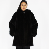 Blackglama ¾ coat with hood