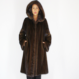 Demi-buff mink coat