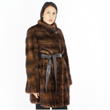 Demi-buff mink coat