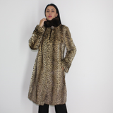 Libya cat with mink collar coat