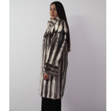 Black-cross mink coat