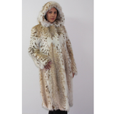 Lynx coat with hood