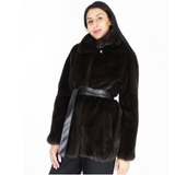 Black mink jacket