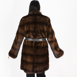 Demi-buff mink coat