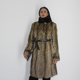 Libya cat with mink collar coat