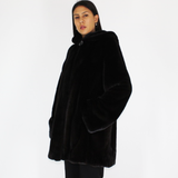 Blackglama ¾ coat with hood