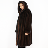 Demi-buff mink coat