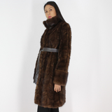 Demi-buff mink pat coat
