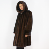 Demi-buff mink coat