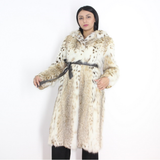 Lynx coat with hood
