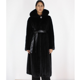 Black mink coat