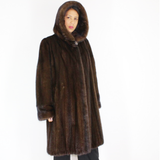 Demi-buff mink coat