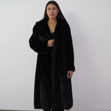 Black mink coat