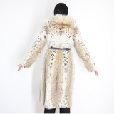 Lynx coat with hood