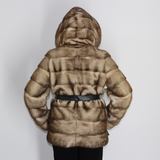 Sahara mink jacket with hood